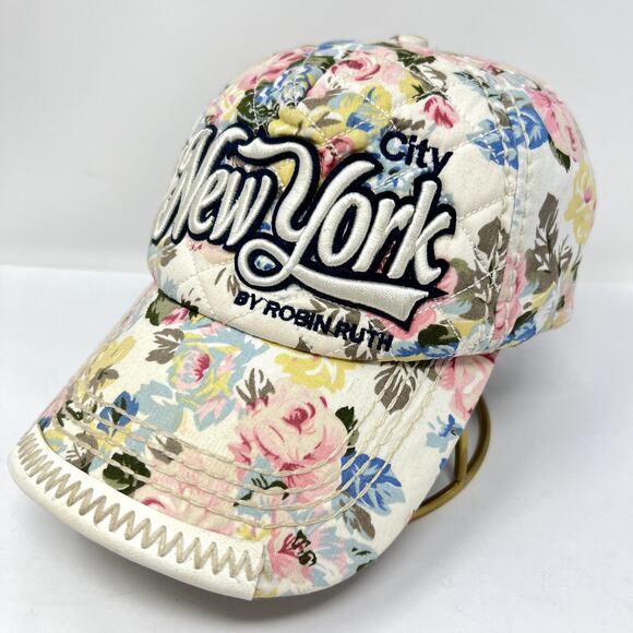 Robin Ruth Women One Size Multicolour 100% Cotton New York Snapback Cap Hat - Picture 1 of 11